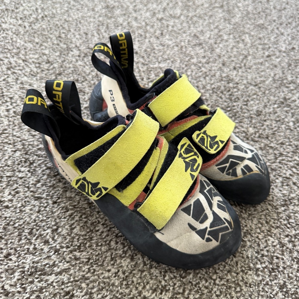 La Sportiva Otaki Climbing Shoes Sulphur Coral Talla Hook & Loop Women's 6 US